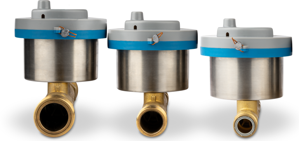 Electronic Ultrasonic Brass Water Meters with Valve.